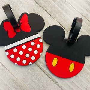 Mickey and Minnie Luggage Tags, Disney Luggage Tags